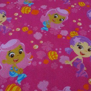 Cute "BUBBLE GUPPIES LADIES" Handmade Cotton Pillowcase